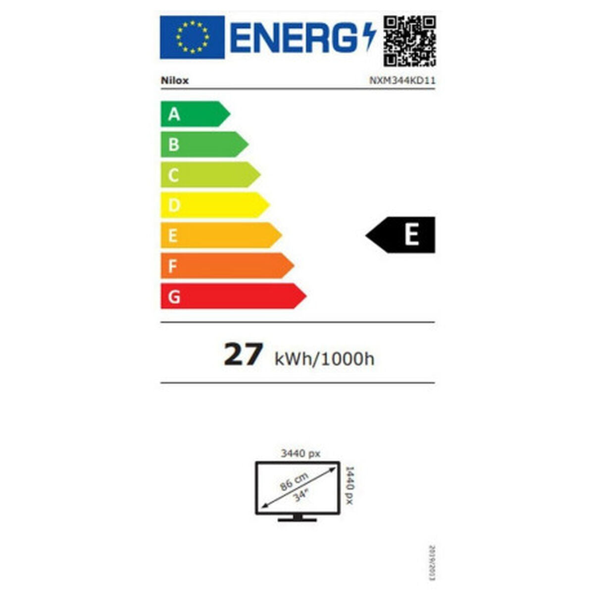 Monitor Nilox NXM344KD11 4K Ultra HD 34"